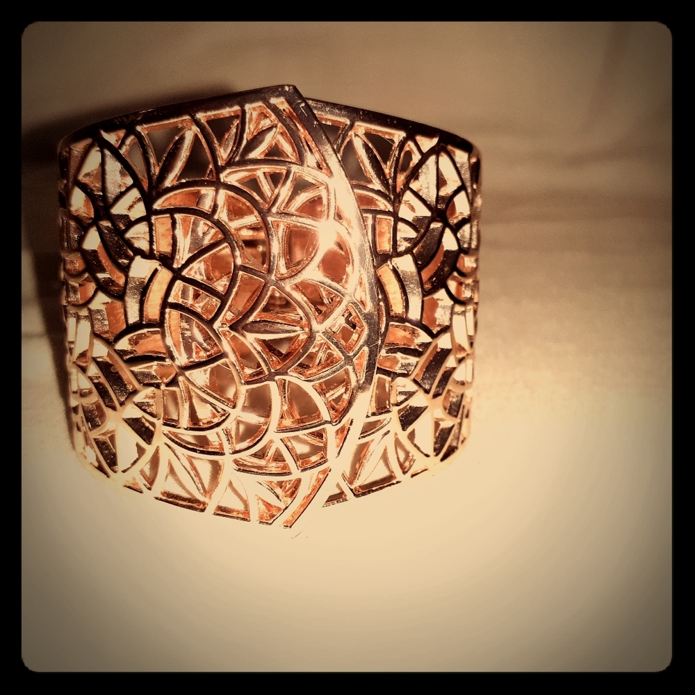 Rose gold cuff bracelet